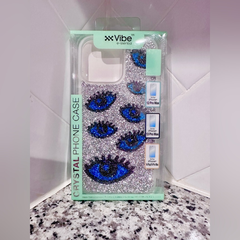 Evil Eye Crystal Sparkly iPhone Pro Max Phone Case